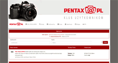 Desktop Screenshot of pentax.org.pl